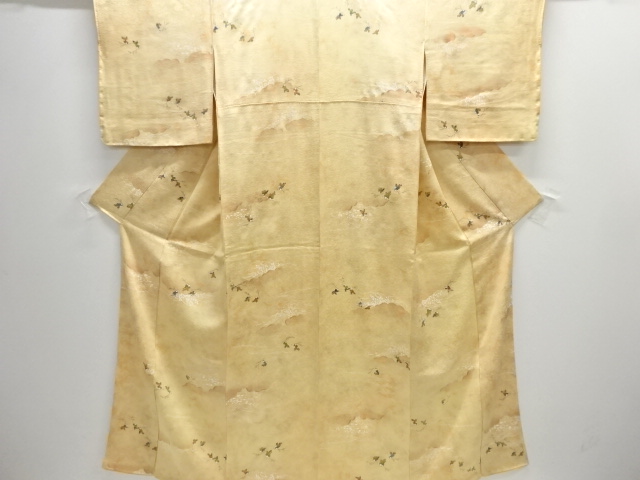 時代人物模様暈し小紋着物